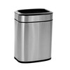 Alpine Industries 1.6 Gal. Stainless Steel Rectangular Liner Open Top Trash Can 470-6L